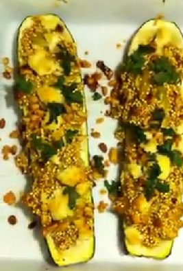 Gevulde courgettes met quinoa