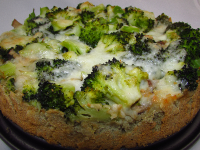 Voedselzandloper-proof: Hartige taart met broccoli en kastanje-champignons