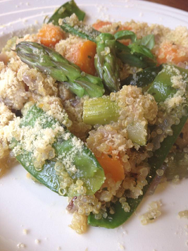 Risotto van quinoa met groenten