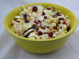 Voedselzandloper-proof: Salade van rauwe witlof met cranberries en walnoot