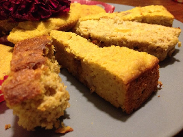 Taart, cake of muffins met pompoenpuree